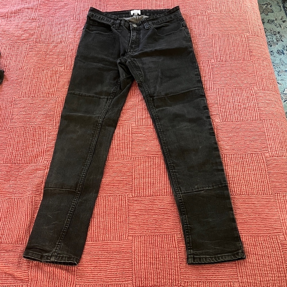 Lyda Collective Women's size 30 Black Straight Leg Jeans W30L30.5” rise 8.5”